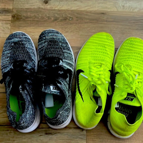 Nike Shoes - 2 pair Nike size 7.5 women’s Free RN Flyknit